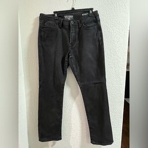 Salvage Black Wash Jeans – Edgy Distressed Look 34x32